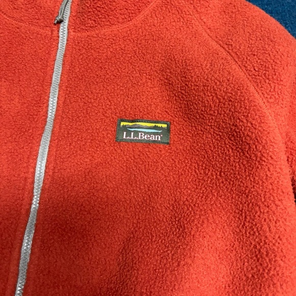 L.L. Bean Coral Fleece Jacket Size M regular woman - Picture 2 of 8